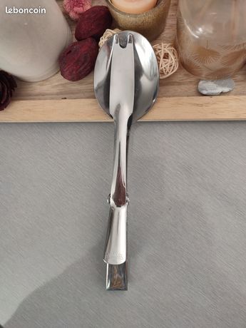 Pince à Asperges Vintage Métal Argenté, Modèle Pélican 123 Gulden, 23 Cm, Reproduction Française