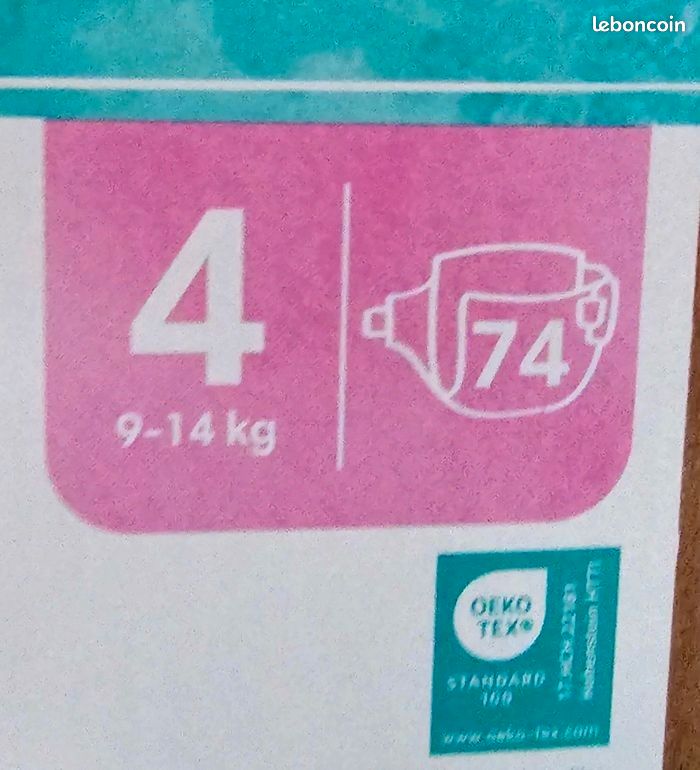 Couches Pampers Harmonie Taille 4 - de 9 à 14 kg (image 3)