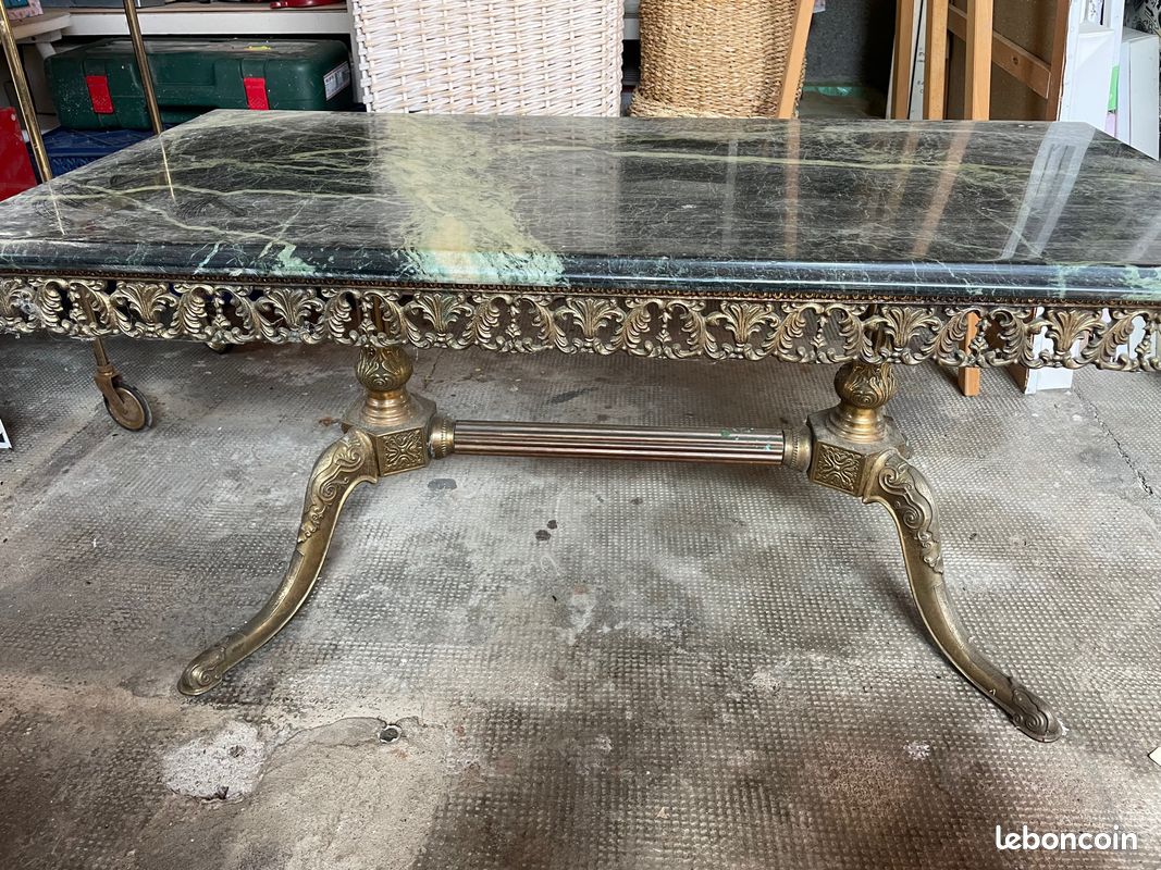 Table basse plateau en marbre (image 2)