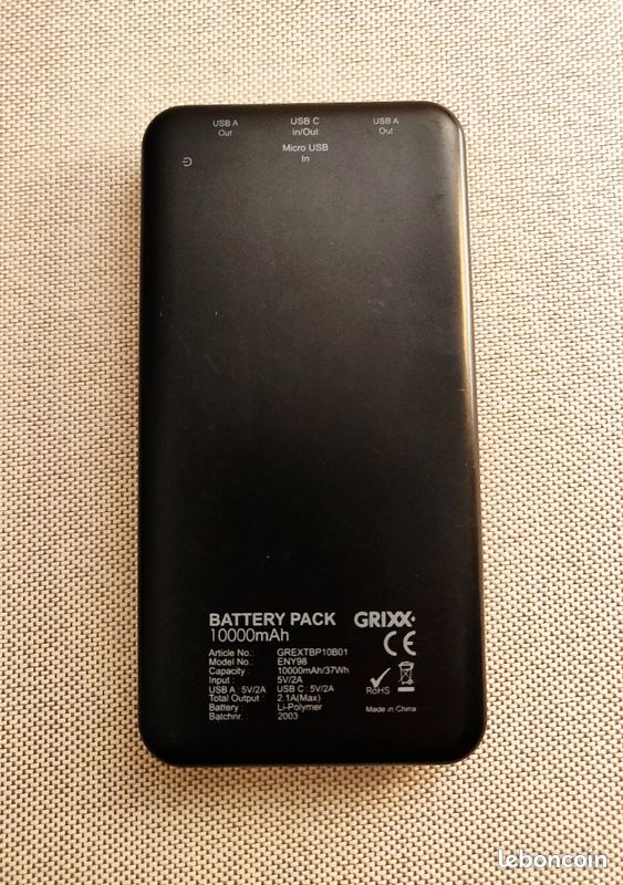 Batterie Externe (10 000 mAh) (image 3)