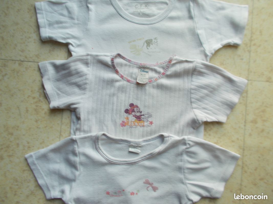3 maillots de corps fille 5/6ans alydamni.chris (image 3)