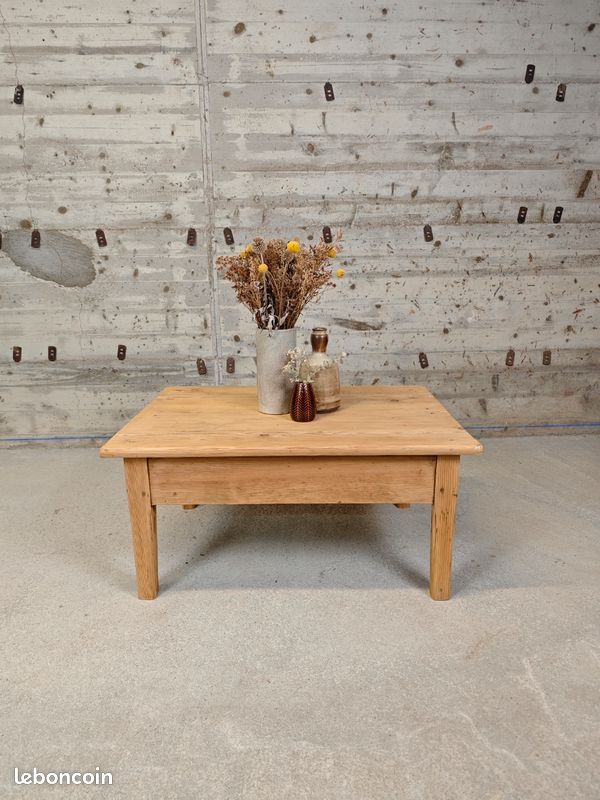 Table basse de ferme en sapin (image 2)