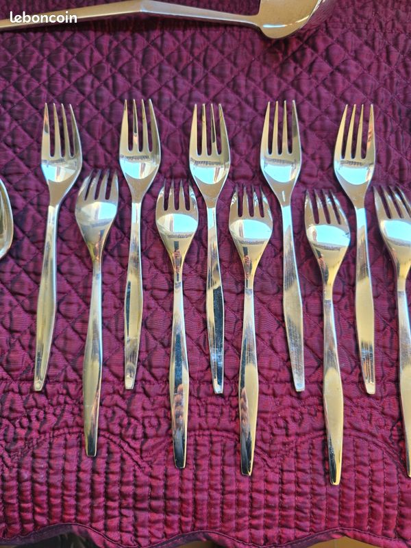 Ménagère 10 couverts 42 pièces Christofle Orly par Sabatini état proche du neuf (image 8)