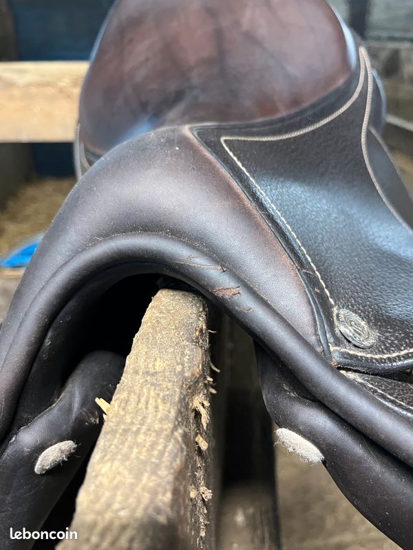 Selle de cheval intelligente en cuir Western adaptée aux enfants Selle de cheval