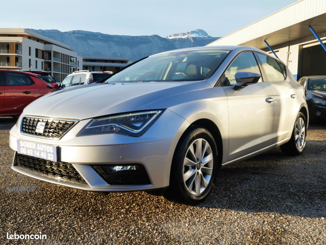 Seat leon style business 1.5 tgi 130cv 11250km d origine 1ere main gps clim ct ok 2028 gtie 1 an tva recuperable (image 2)