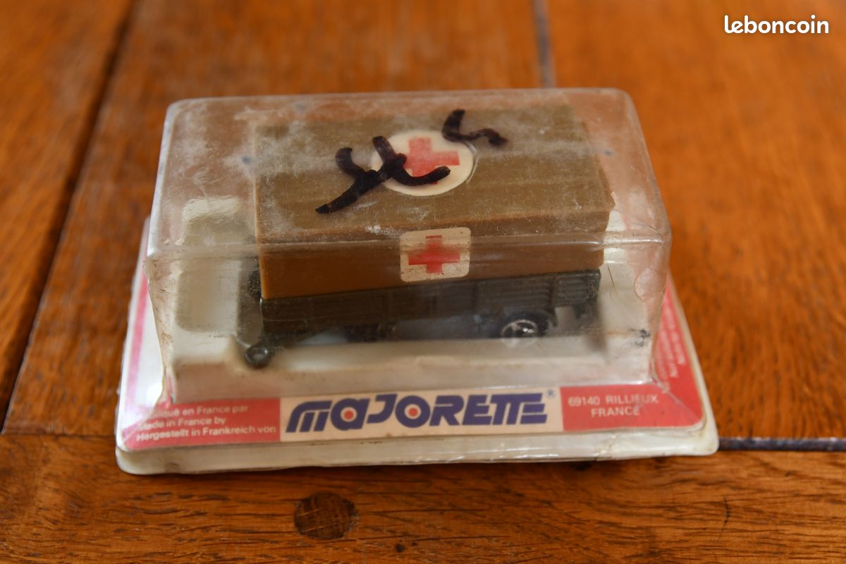 Voiture miniature ancienne majorette lot blister Saviem Mercedes militaire vintage (image 2)