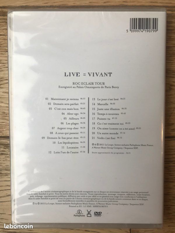DVD Jean-Louis Aubert Live=Vivant (image 2)