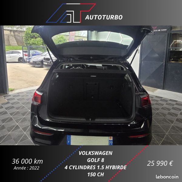 Volkswagen GOLF VIII 1.5 ETSI OPF 150CH STYLE DSG7 (image 10)