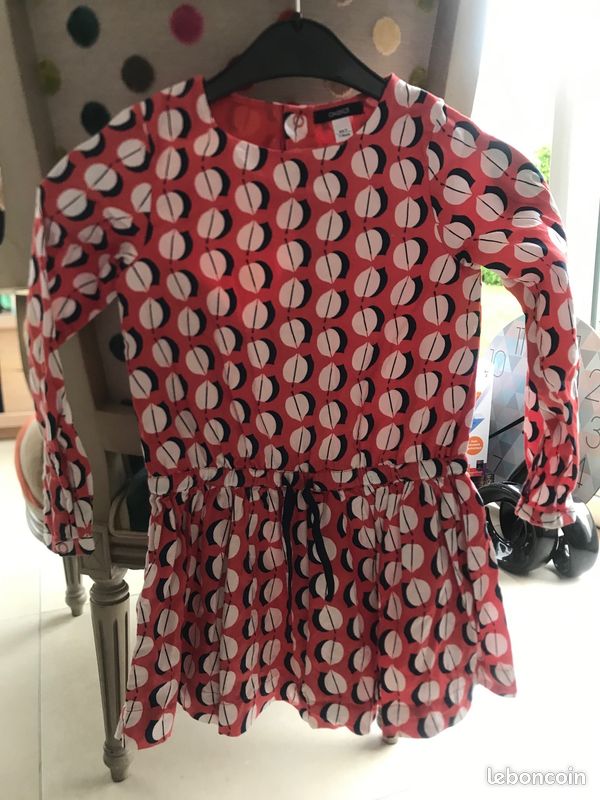 Robe 6 ans fille okaidi rouge (image 1)