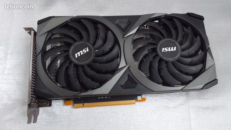 Carte graphique RTX 3060 8 Go HS écrans noir 1