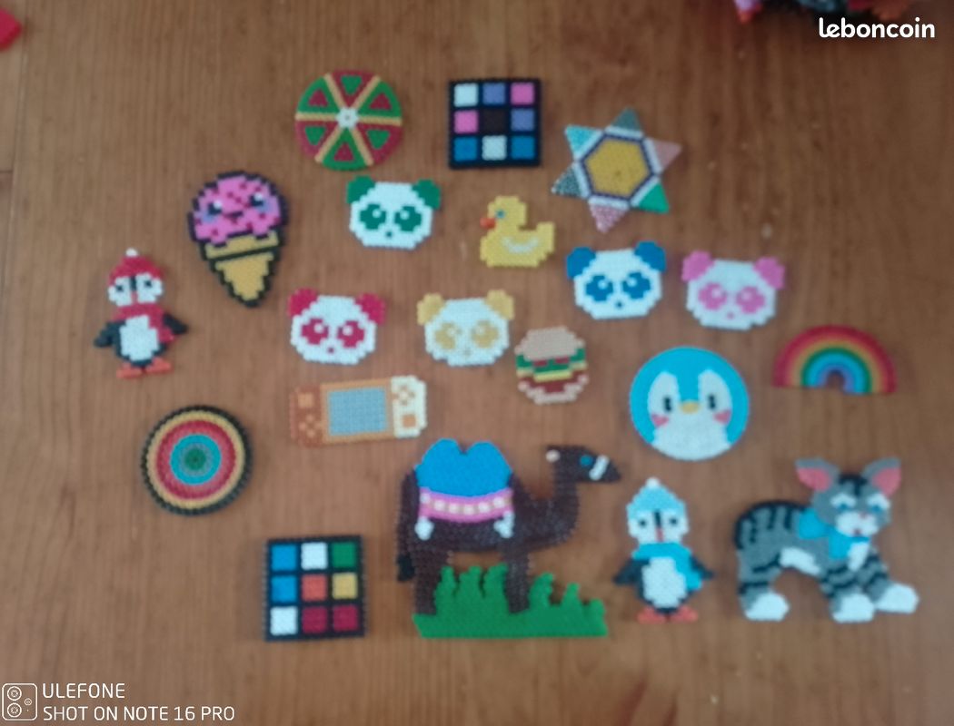 Fabrication de perles a repasser licorne, pattes patrouille,Mario,moto (image 8)
