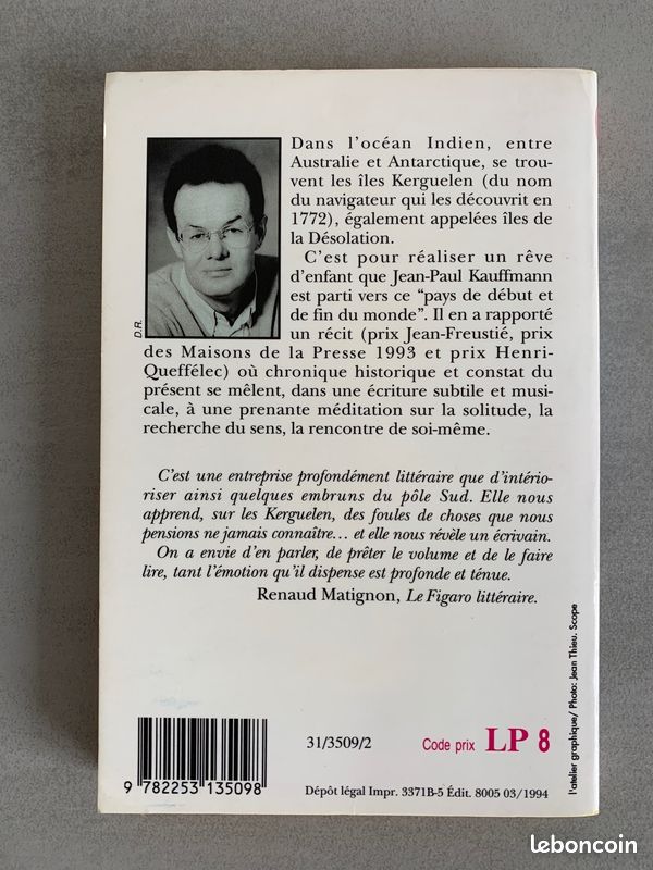 L'arche des Kerguelen, Jean-Paul Kaufmann (image 3)