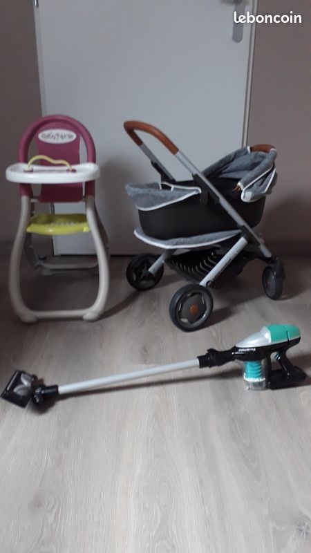 Lot combi-poussette bébé confort + chaise haute + aspirateur (image 2)