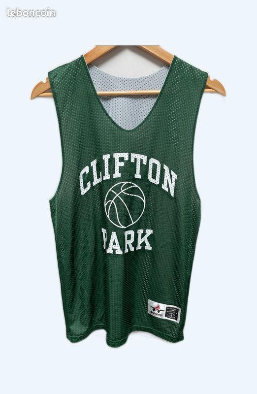 Maillot Baseball Alleson Youth – Vert Foncé/bordure Blanche – Taille Small – 2 Boutons