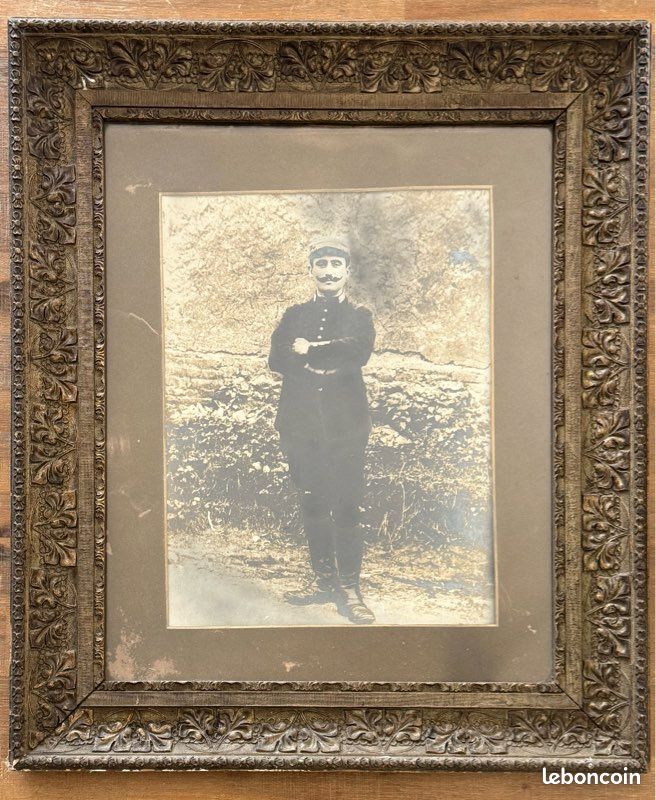 Grand Cadre Photo Ancien Style Vintage - Format Standard, Sans Marque