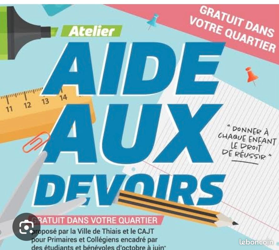 Aide aux devoirs, soutien scolaire (image 1)