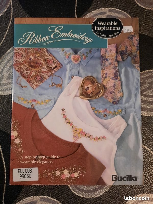 Kit De Broderie Ruban De Soie Vintage Bucilla - Roses Et Oeillets - Artisanat