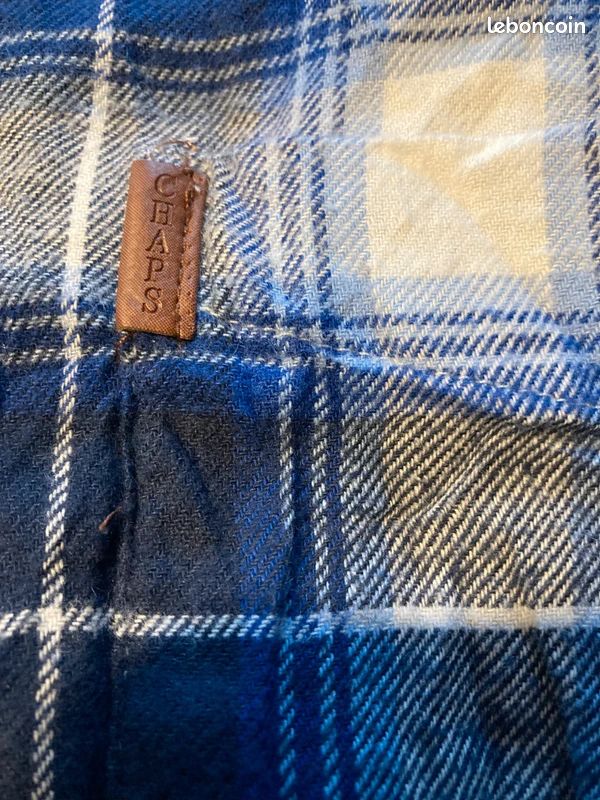Chemise bleue à carreaux bébé garçon