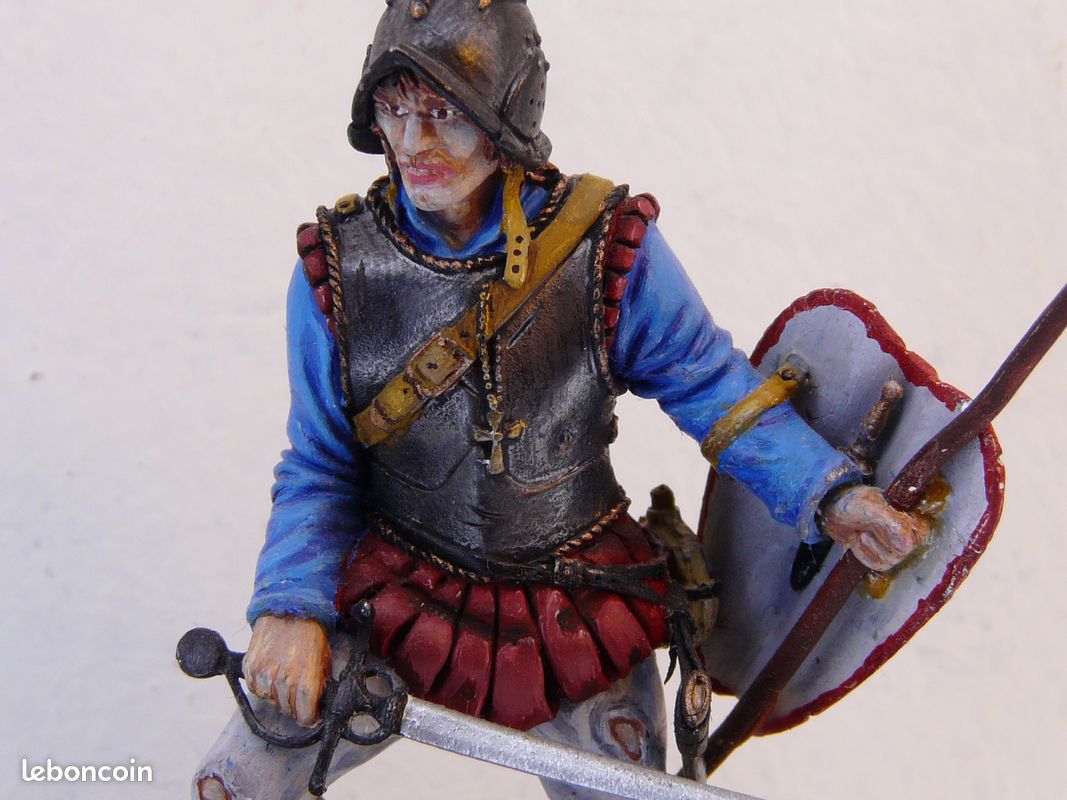 Lot De 9 Figurines Soldats Moyen âge En Bronze - Cavalerie Française - Hauteur ~10cm - Occasion