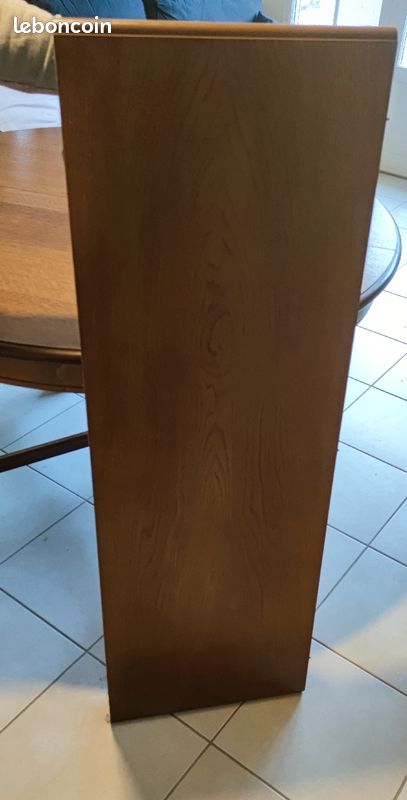 Vends Table Bois en TBE diam 120 cms avec rallonge (image 3)