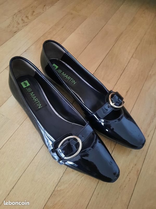 Sandales JB Martin Vert Kaki - Taille 38 - Daim Et Caoutchouc - Occasion