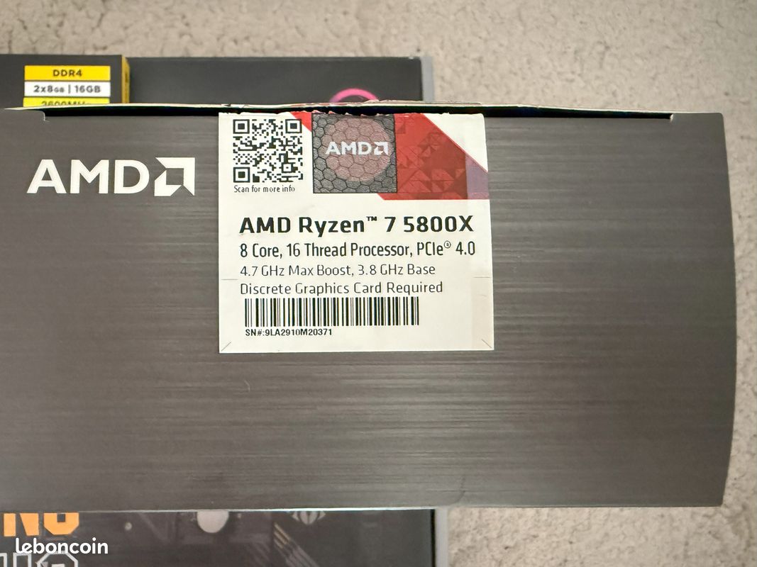 Kit évolution AM4 5800X (NON 3D) + 32go ram (image 4)
