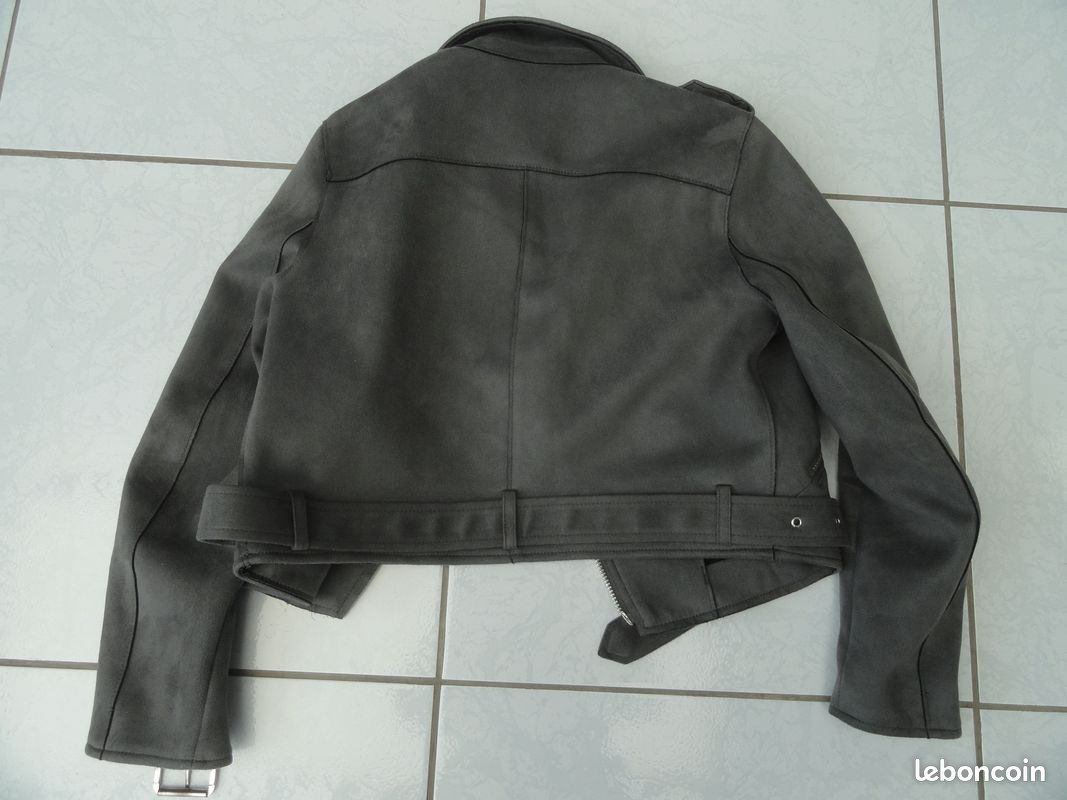 Veste/Top Femme Gris Chiné Zara Trafaluc - Taille L - Occasion Très Bon État