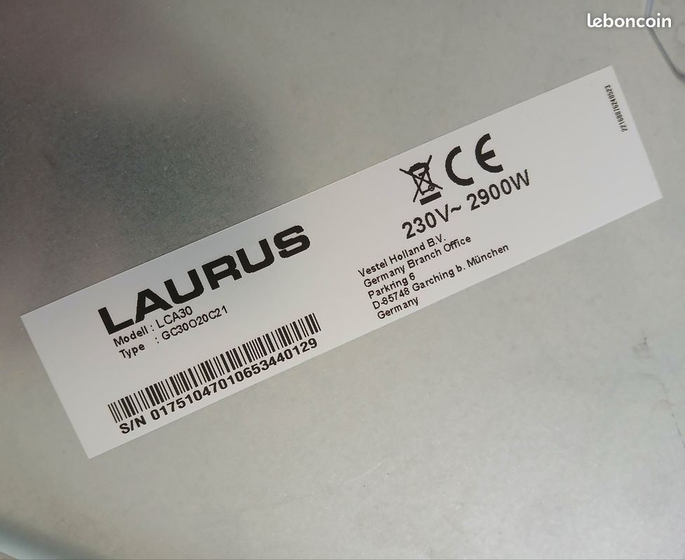 Plaque Vitro Ceramique électrique Domino Laurus 2 Feux 2900W (image 4)