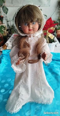 ANCIENNE ROBE FILLETTE XIXe VOILE Brodé Idéale Pour POUPEE ANCIENNE Type Jumeau Imgx1200 2220