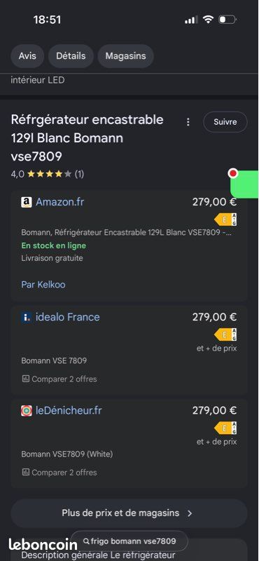 Frigo, petit réfrigérateur (image 8)