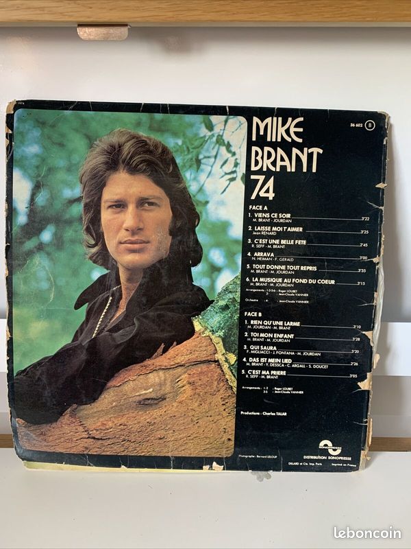 Disque Vinyle 33T Mike Brant 74 (image 3)