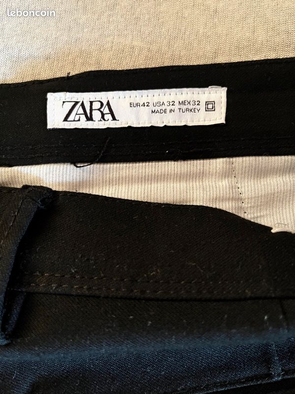 Pantalon noir de costume (image 3)
