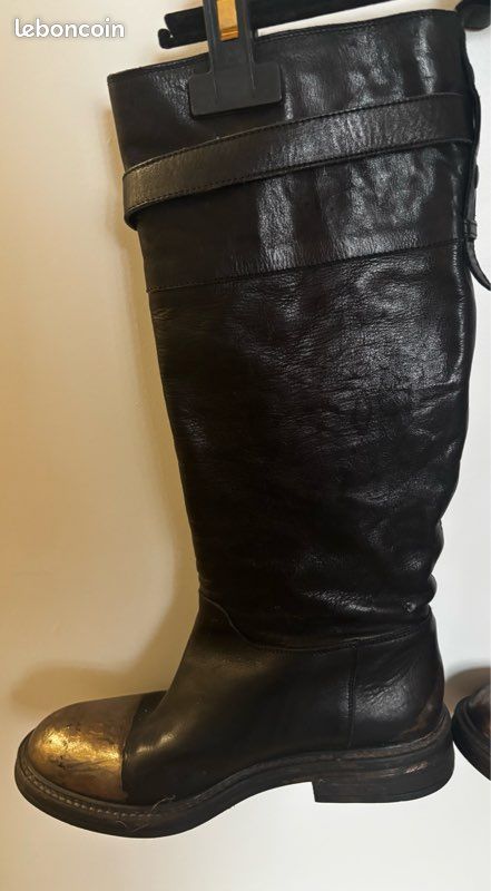 Bottes en cuir véritable Now Made in Italy (image 4)