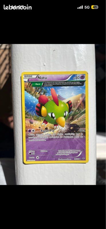 Carte Pokémon Française – Natu Ancient Trait – Ciel Rugissant 28/108 – Bon état (image 1)