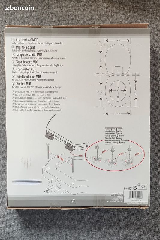 Cuvette toilettes Abattant wc Neuf (image 3)