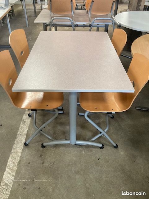 Tables de réfectoire avec chaises (image 4)