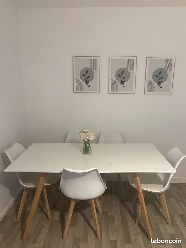 Ensemble de chaise et table extensible (image 4)