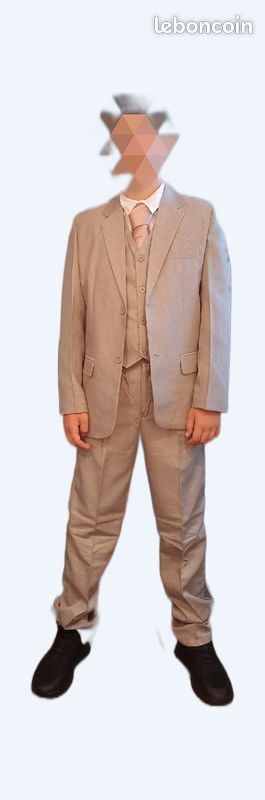 Costume pièces gris adolescent 14 ans et 16 ans Vêtements