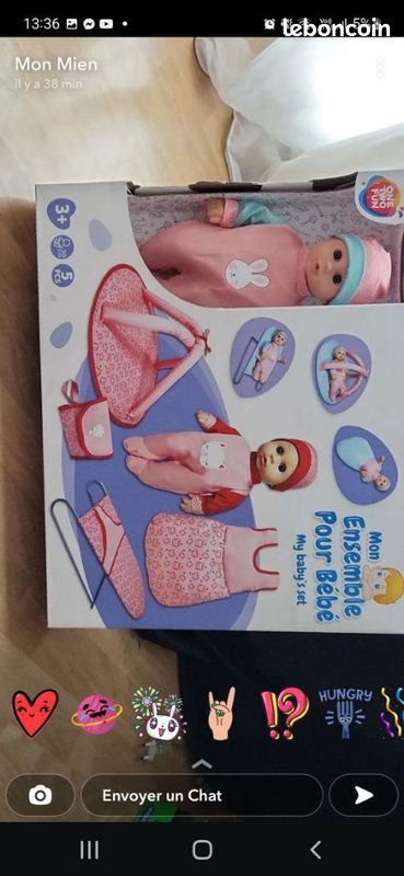Jouet enfant poupee avecaccessoire (image 1)