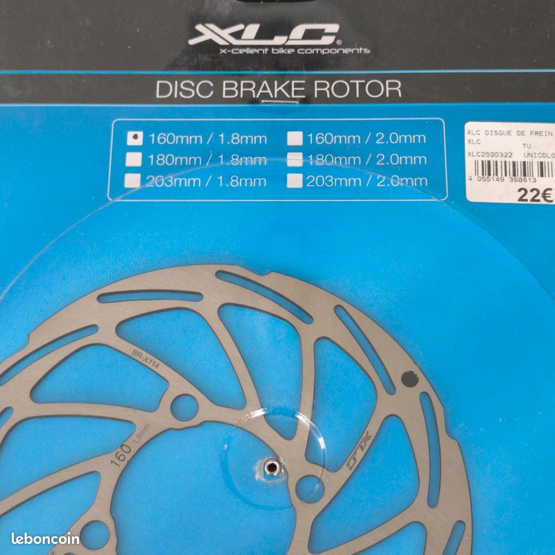 XLC BRX114 Disque De Frein 203mm 1.8mm Rohloff 4-Trou - Argent
