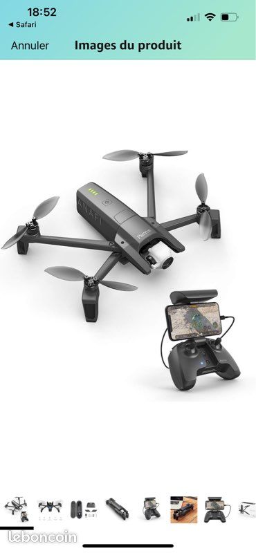 Drone Anafi Parrot Skycontroller Photo, audio vidéo