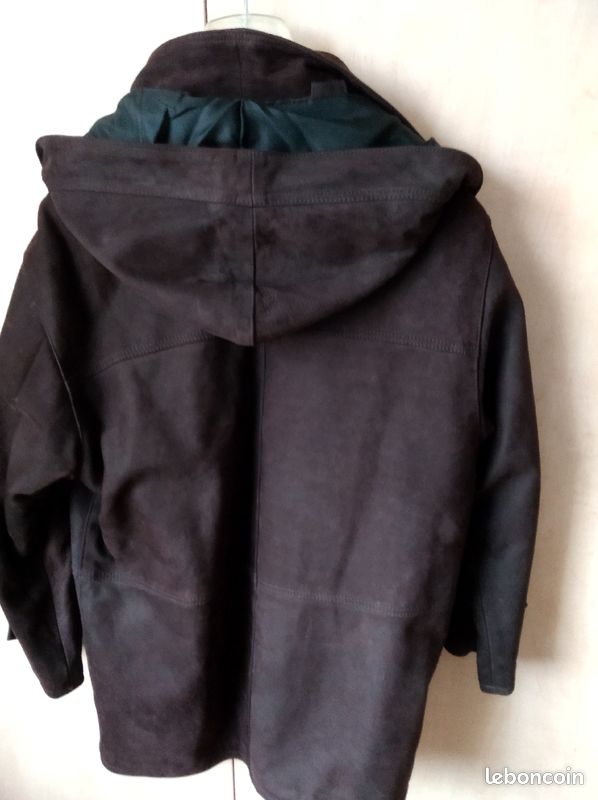 Manteau en cuir mixte t40/42 (image 3)
