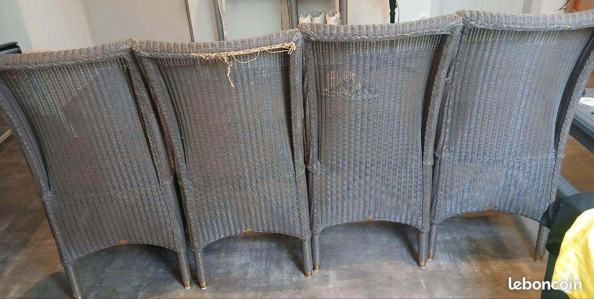 Lot de 4 Chaises en rotin (image 5)