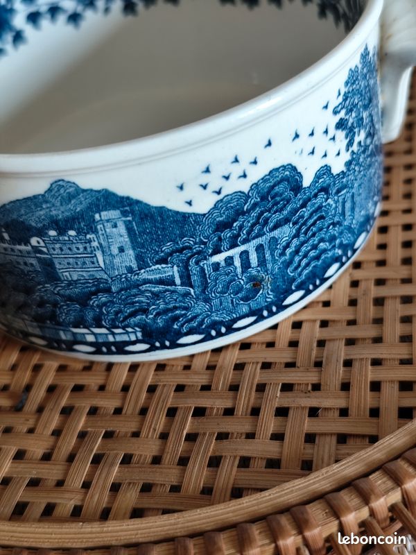 Soupière Villeroy & Boch Blue Castle – Porcelaine Bleue 20cm – Occasion Motif Château