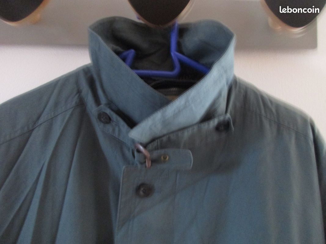 Long manteau trench Valmeline XXL kaki vintage (image 3)
