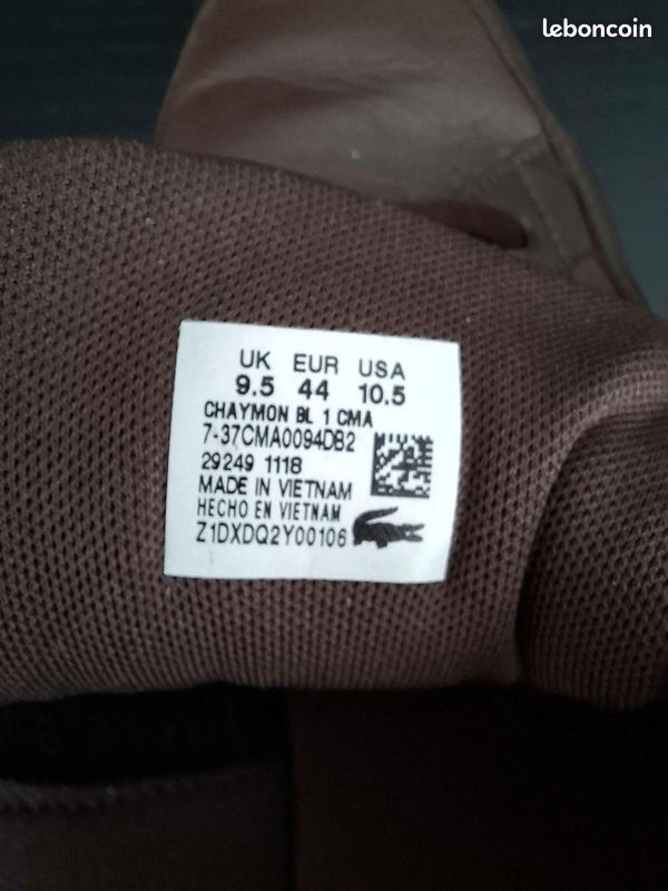 Lacoste Chaymon 44 Marron Chaussures