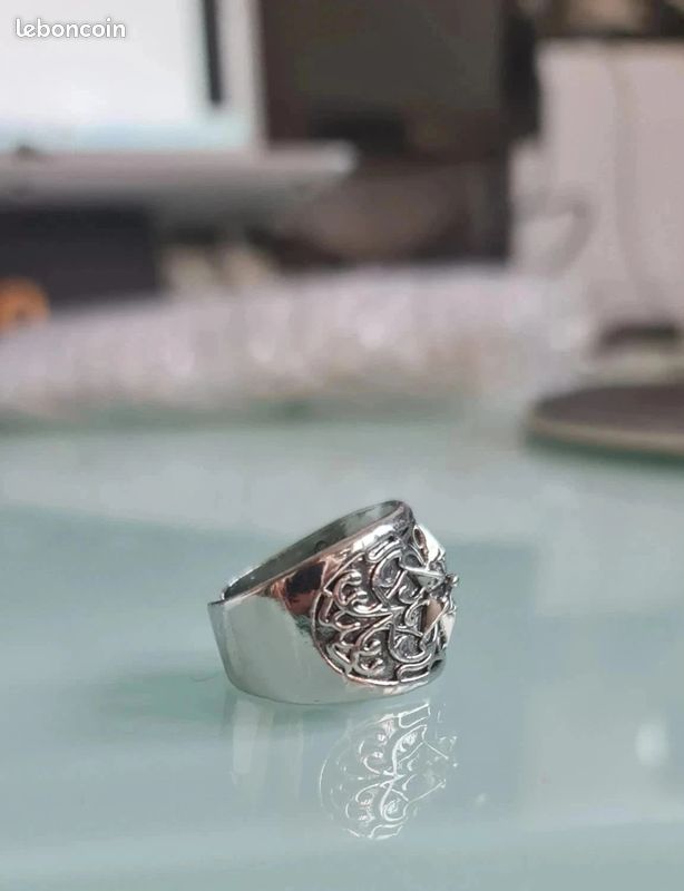 Bague étoile En Argent Sterling 925 Pour Homme - Style Rocker/Biker - Faite Main En Thaïlande - Neuf Sans Emballage