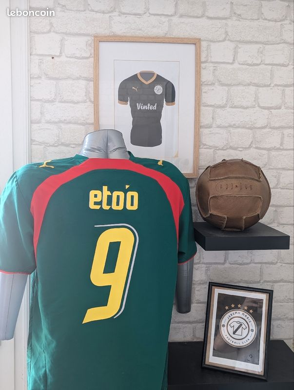 Maillot De Football Cameroun Pour Enfant 8-12 Ans - Occasion En Très Bon état
