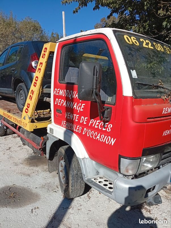 MECCANO camion dépanneuse électriques avec voiture télécommandée L54cm Métal