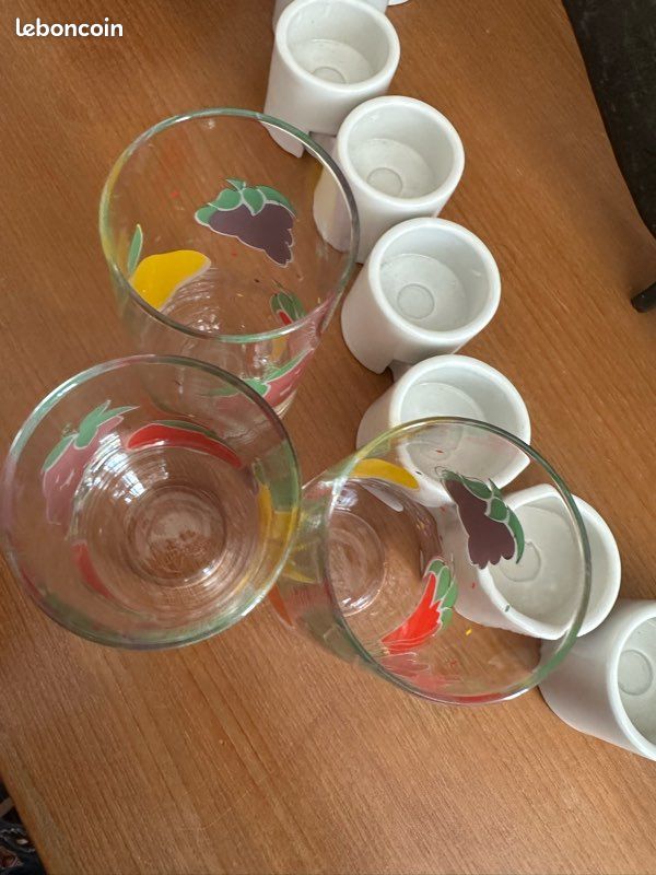 3 verres orangeade seventies pomme poire fraise (image 5)
